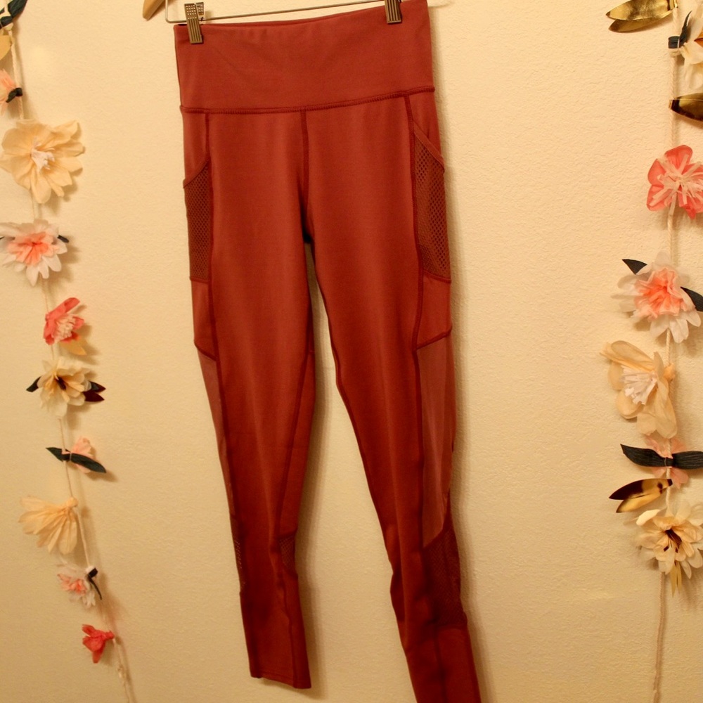 Women Workout Pink Small Gym Leggings